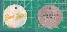 Load image into Gallery viewer, 3.5&quot; Circle Inserts - Quotes and Sayings - Silicone Freshie Mold
