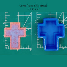Load image into Gallery viewer, Cross Vent Clip Tray - Silicone Freshie Mold
