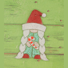Load image into Gallery viewer, Christmas Gnome with Candy Cane - Silicone Freshie Mold
