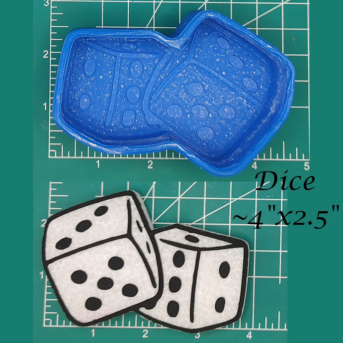 Dice - Silicone Freshie Mold