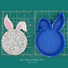 Load image into Gallery viewer, Disco Ball with bunny ears - Silicone freshie mold
