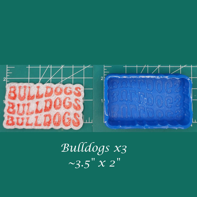 Bulldogs Bulldogs Bulldogs - Silicone Freshie Mold