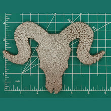 Load image into Gallery viewer, Bighorn Sheep Skull - Flat Front - Silicone Freshie Mold

