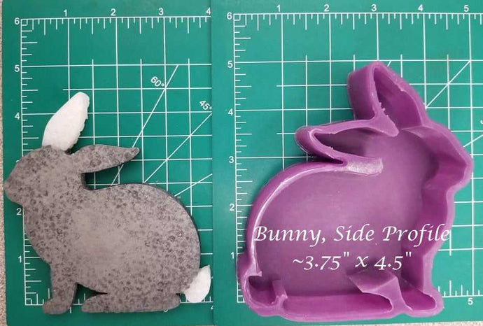 Easter Bunny Side Profile - Silicone Freshie Mold