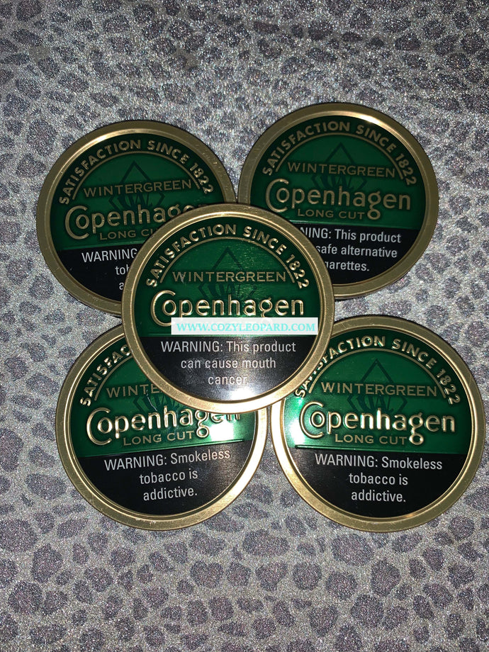 Wintergreen Copenhagen lids for crafting