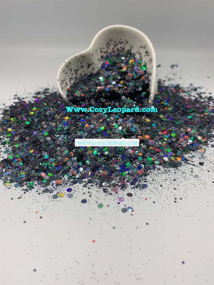 Oil Gusher Holographic Chunky Mixed Glitter